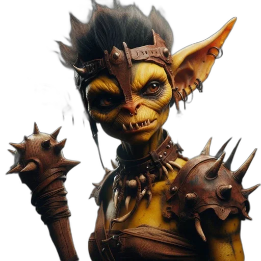 staff, mask, creature, face transparent PNG cut-out