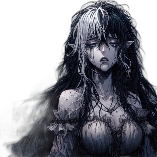 face, mask, hair, creature transparent PNG cut-out
