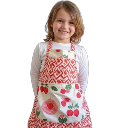 dress, homemade, kids, aprons transparent PNG cut-out