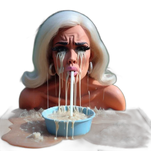 food, hair, creature, face transparent PNG cut-out