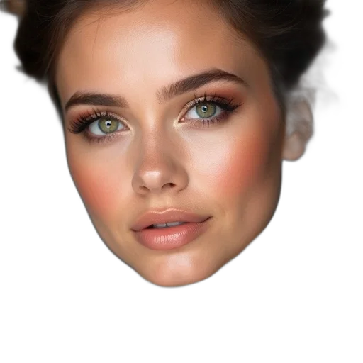 face, crown, mask, hair transparent PNG cut-out