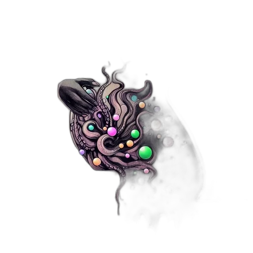 mask, dragon, creature, staff transparent PNG cut-out