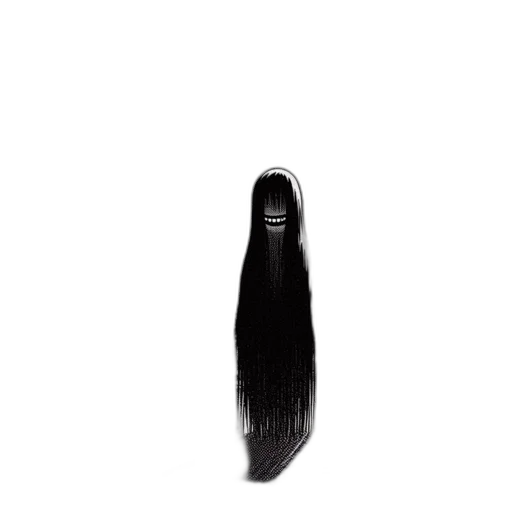 hair, staff, shoes, mask transparent PNG cut-out
