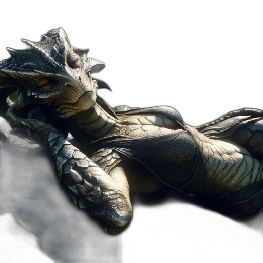 dragon, creature, sword, weapon transparent PNG cut-out