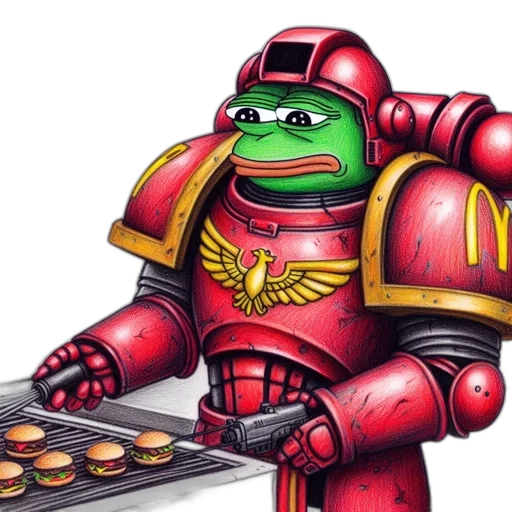 robot, food, concept art, photorealistic transparent PNG cut-out