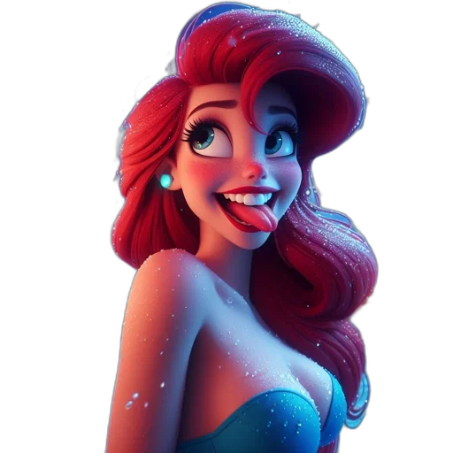 dress, crown, face, cartoon transparent PNG cut-out