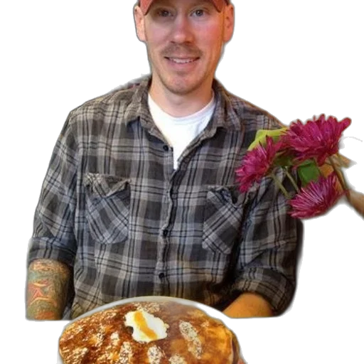food, staff, jacket, man transparent PNG cut-out