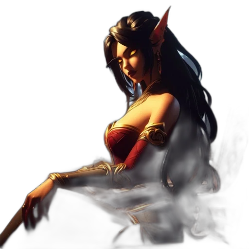 dragon, staff, sword, fantasy art transparent PNG cut-out