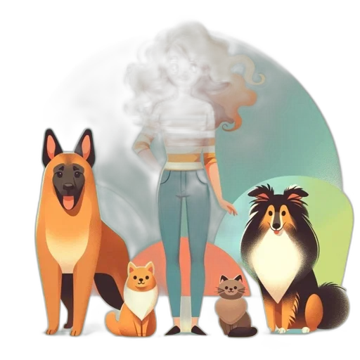 animal, staff, concept art, fantasy art transparent PNG cut-out