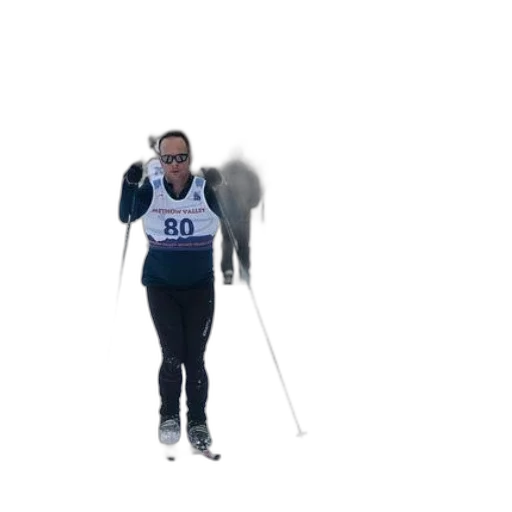 staff, 3d render, skier, wearing transparent PNG cut-out