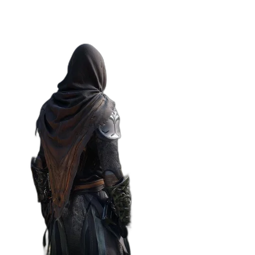 jacket, staff, mask, sword transparent PNG cut-out
