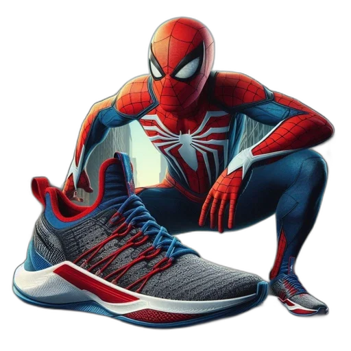 shoes, comic book art, concept art, 3d render transparent PNG cut-out