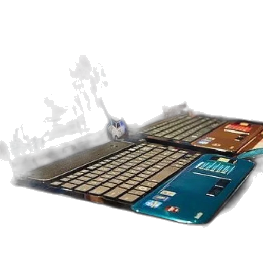 3d render, concept art, row, toshiba transparent PNG cut-out