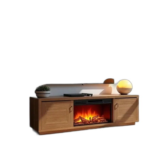 furniture, 3d render, fire, electric transparent PNG cut-out