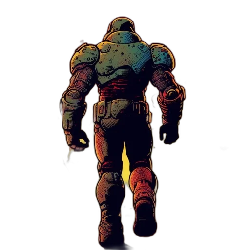 robot, creature, mask, jacket transparent PNG cut-out