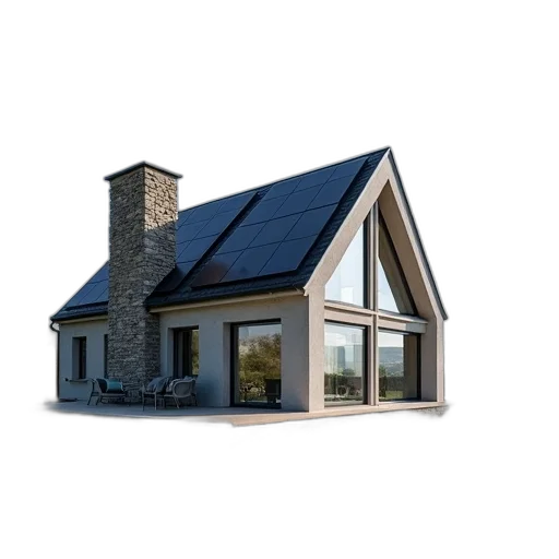 building, 3d render, photorealistic, modern transparent PNG cut-out