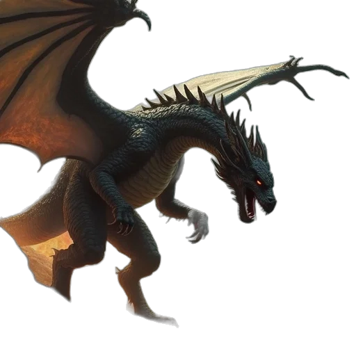 dragon, creature, animal, concept art transparent PNG cut-out
