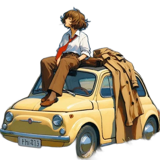 car, jacket, furniture, concept art transparent PNG cut-out
