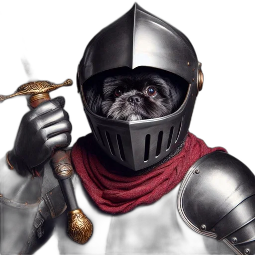 sword, staff, mask, robot transparent PNG cut-out