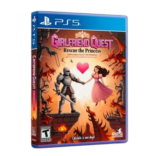 game, cover, girlfriend, quest transparent PNG cut-out