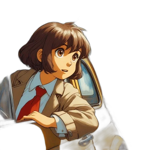 jacket, face, weapon, staff transparent PNG cut-out