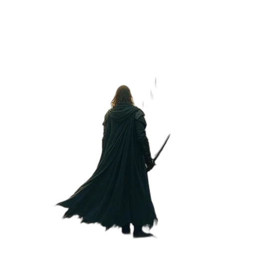 sword, staff, weapon, jacket transparent PNG cut-out