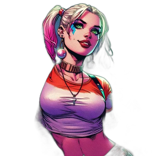 dress, cyberpunk, comic book art, concept art transparent PNG cut-out
