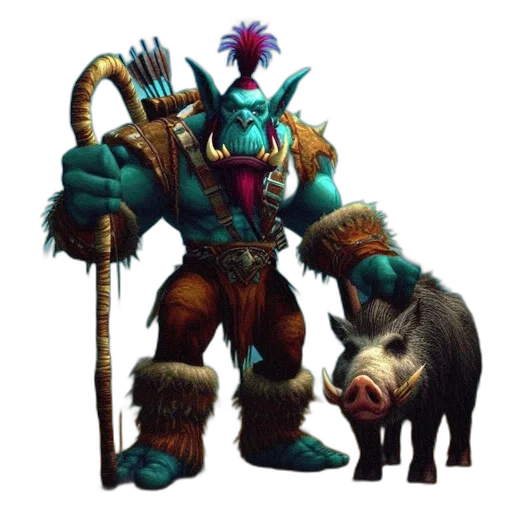 animal, weapon, staff, creature transparent PNG cut-out
