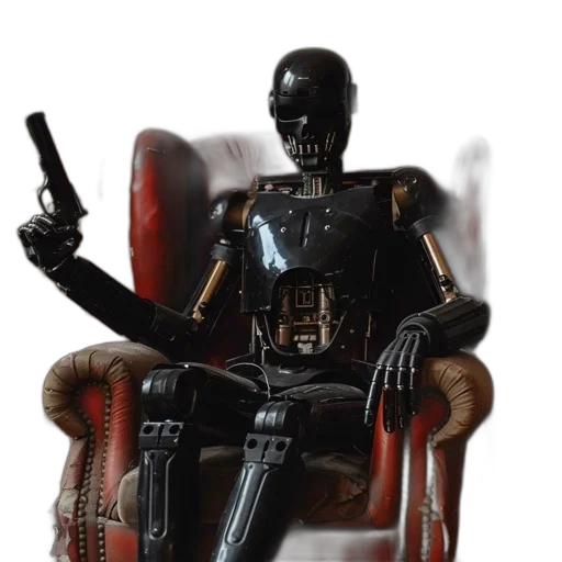 robot, furniture, staff, 3d render transparent PNG cut-out