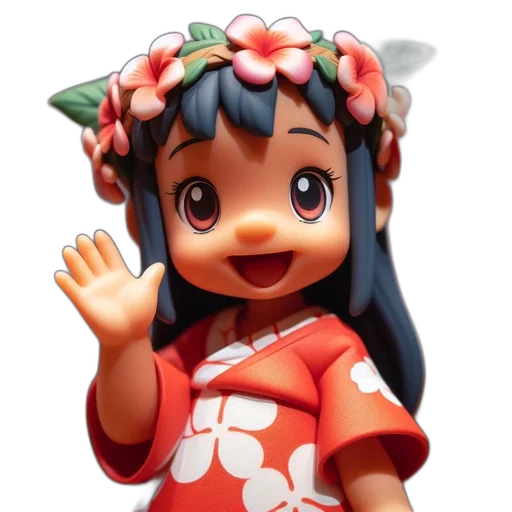 flower, face, dress, robot transparent PNG cut-out