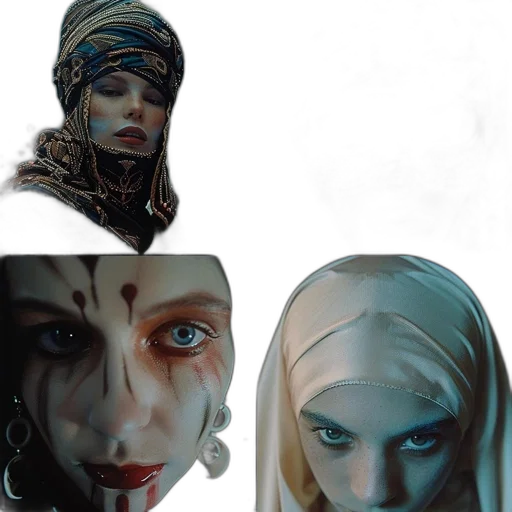 mask, face, jewelry, concept art transparent PNG cut-out