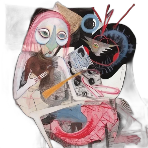 mask, robot, face, concept art transparent PNG cut-out