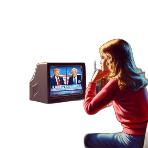 furniture, robot, vaporwave, pixel art transparent PNG cut-out