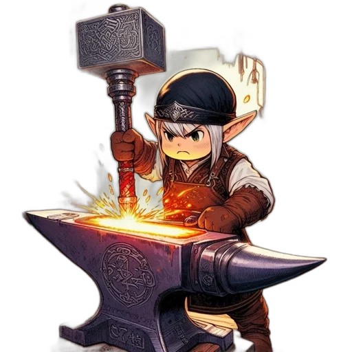 sword, staff, weapon, robot transparent PNG cut-out