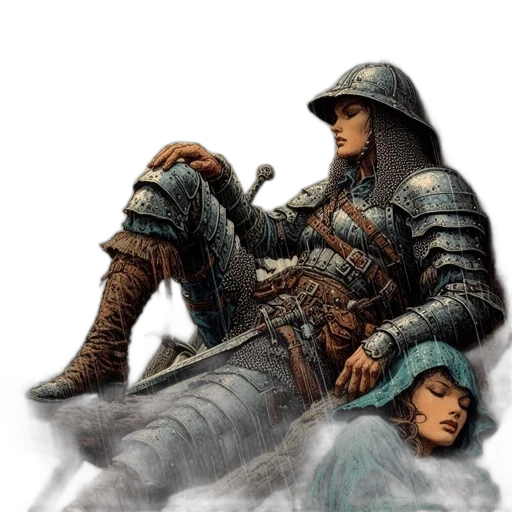 sword, weapon, dragon, staff transparent PNG cut-out