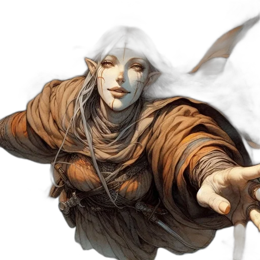 face, dragon, staff, mask transparent PNG cut-out