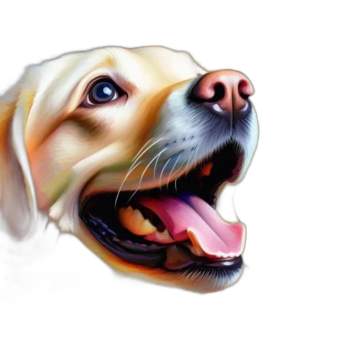 animal, face, photorealistic, watercolor transparent PNG cut-out