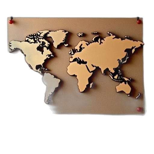 jewelry, earth tones, cork, map transparent PNG cut-out