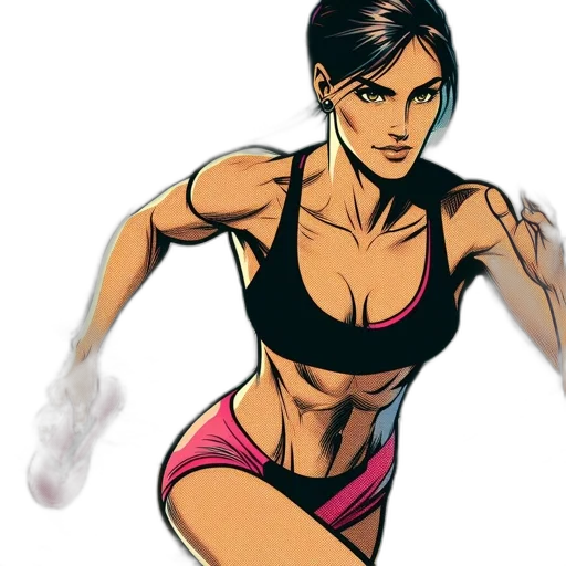 comic book art, concept art, cartoon, photorealistic transparent PNG cut-out