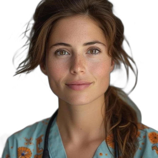 face, hair, crown, staff transparent PNG cut-out