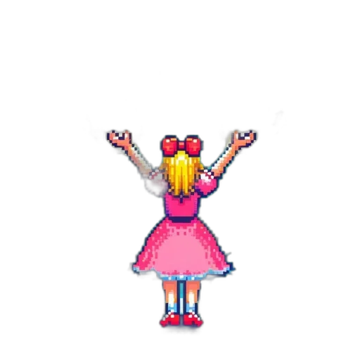 dress, robot, staff, creature transparent PNG cut-out