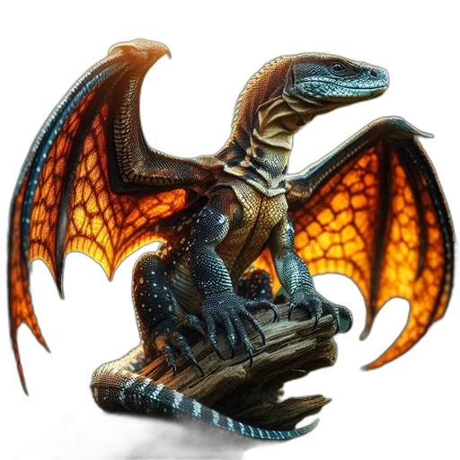dragon, creature, sword, animal transparent PNG cut-out