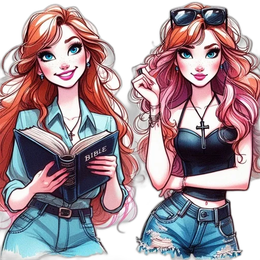 cartoon, anime, fantasy art, comic book art transparent PNG cut-out