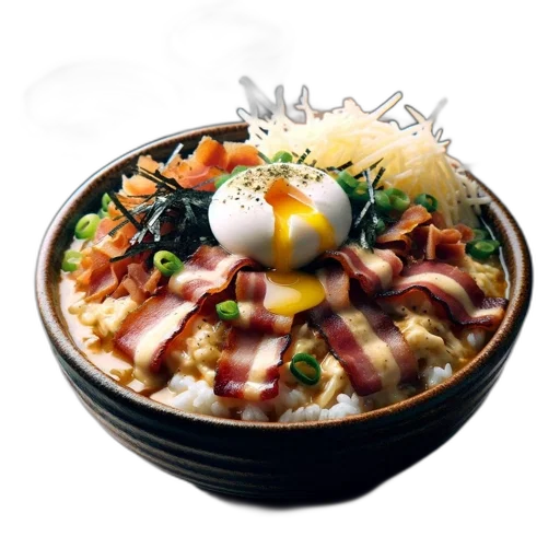 food, photorealistic, 3d render, steaming transparent PNG cut-out
