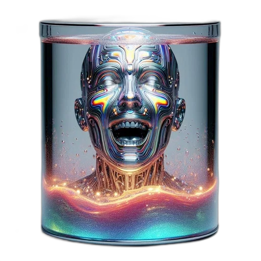 robot, face, mask, bottle transparent PNG cut-out