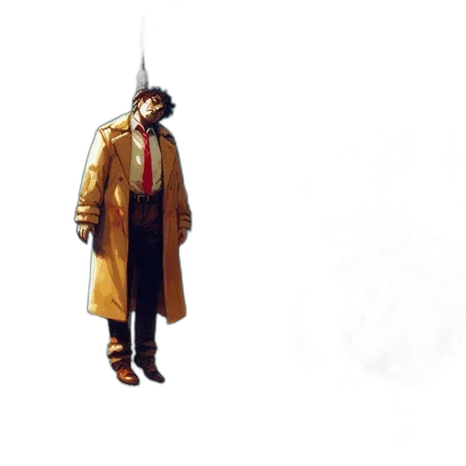 jacket, staff, weapon, umbrella transparent PNG cut-out
