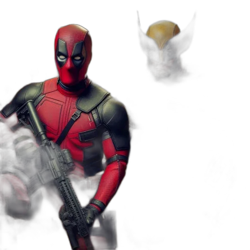 concept art, comic book art, 3d render, two transparent PNG cut-out