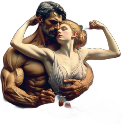 concept art, comic book art, fantasy art, photorealistic transparent PNG cut-out