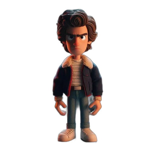 jacket, 3d render, cartoon, concept art transparent PNG cut-out