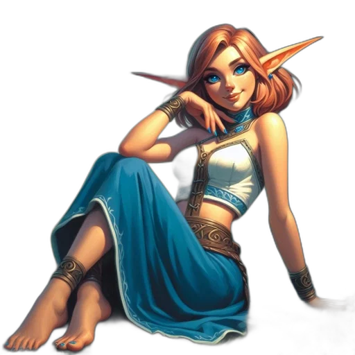 dress, staff, fantasy art, concept art transparent PNG cut-out